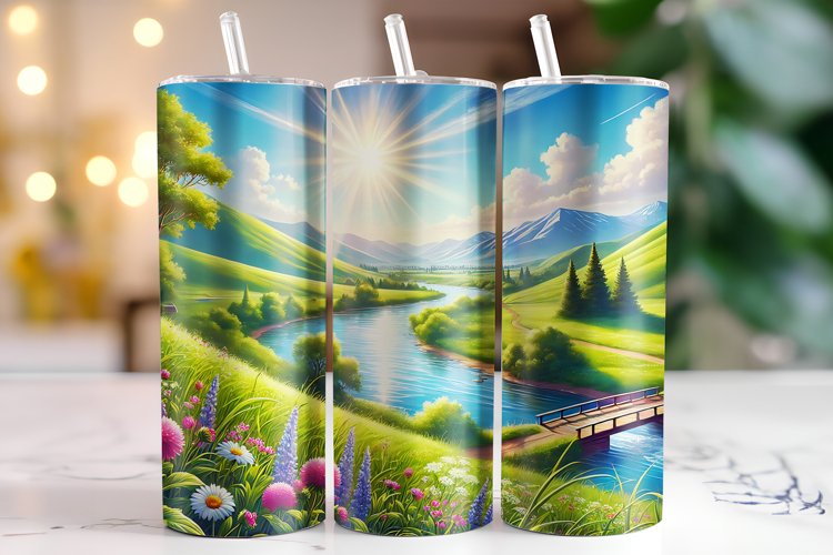 Summer Tumbler Wrap | Sublimation | Tumblers