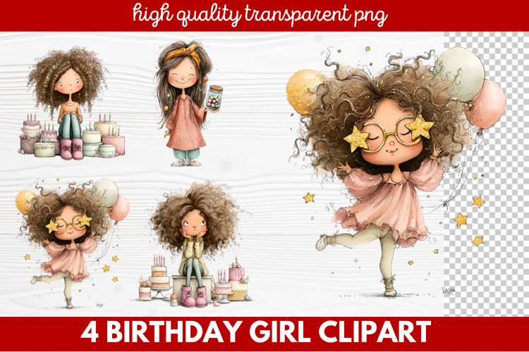 Birthday Girl Clipart Image 5