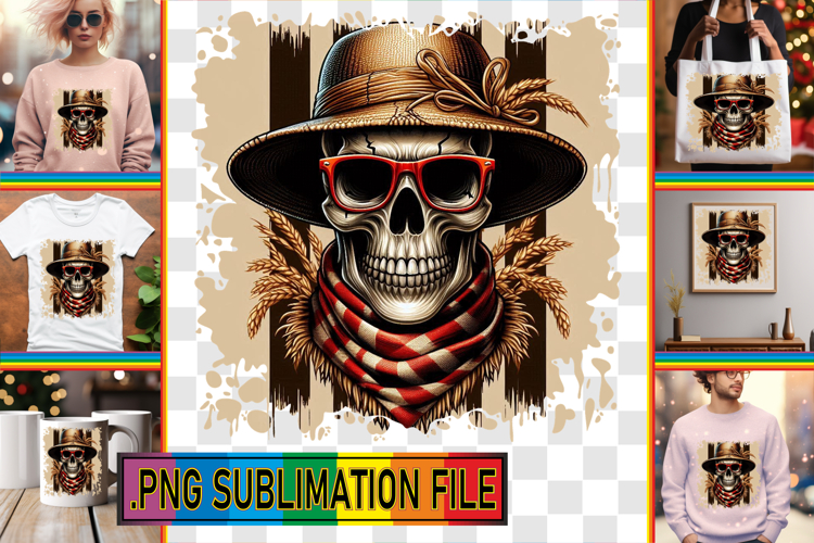 Whimsical TOTE BAG Art Ideas, Skull