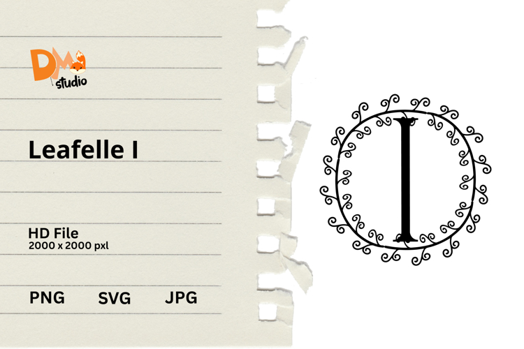 Floral Monogram Letter Svg Image 4