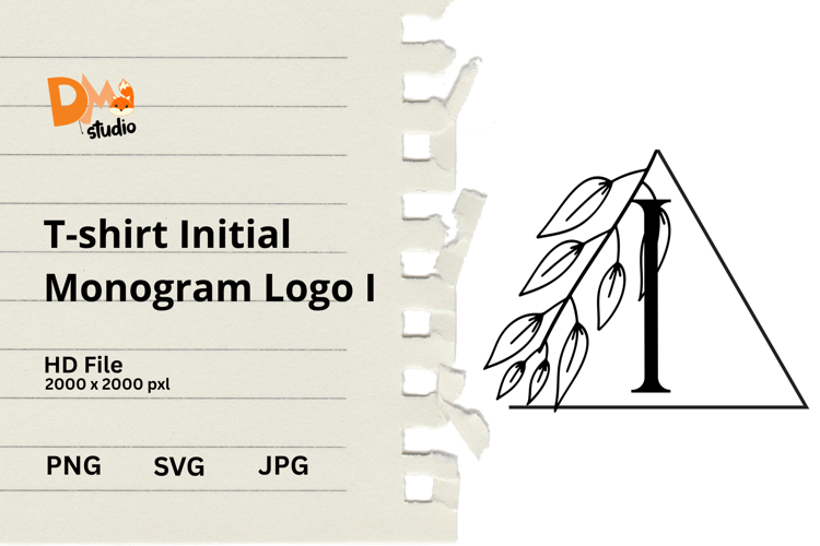T-shirt Initial Monogram Logo