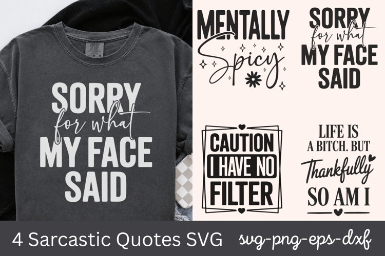 Sarcastic Quotes SVG PNG