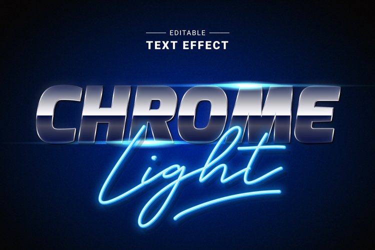 Editable Text Effect for Illustrator. Vector Graphic styles