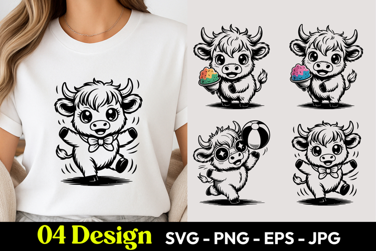 Cute Cartoon Cow Image 17