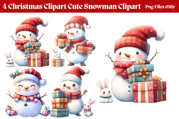 Cute Snowman Clipart