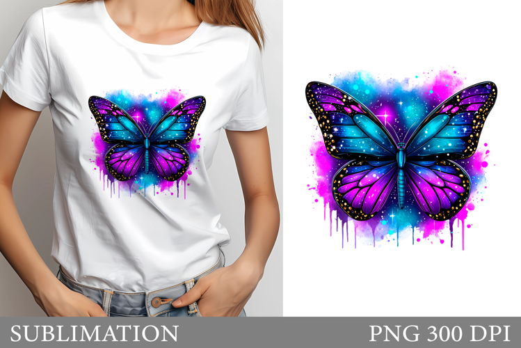 Butterfly Sublimation. Butterfly T-Shirt Design