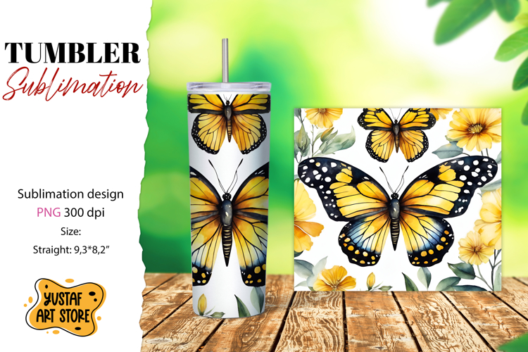 Watercolor Butterfly Clipart Image 3