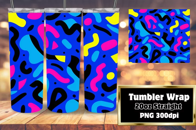 Luminous Abstract Tumbler Art