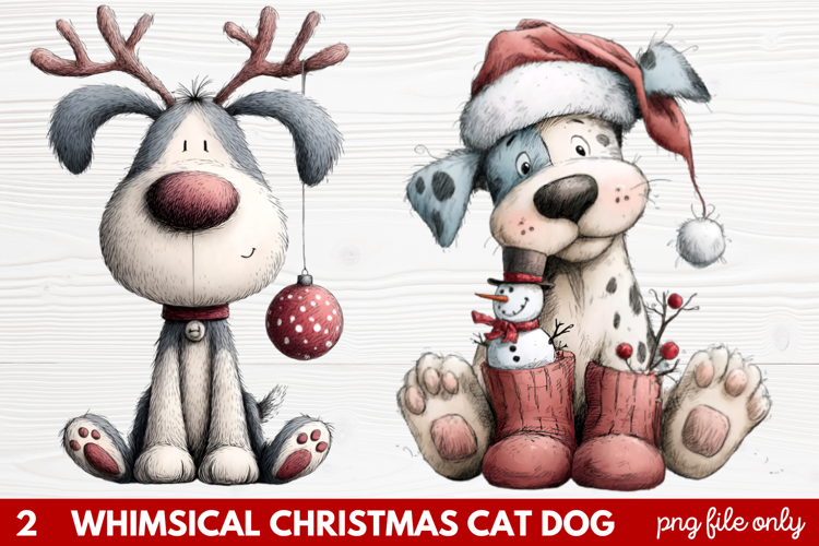 Christmas Dog Clipart Image 17