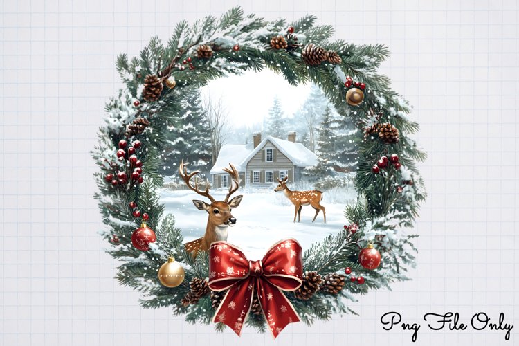 Christmas Winter Scenes Clipart PNG