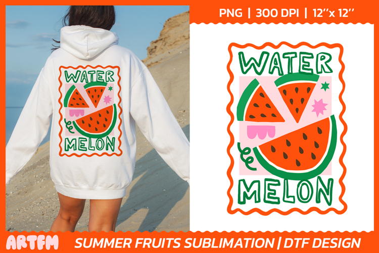 Watermelon Sublimation | Summer Tropical Fruit DTF Print