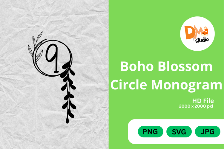 Boho Flower Clipart Image 12