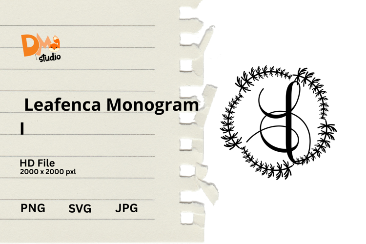 Floral Monogram Letter Svg Image 19
