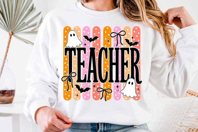 Halloween Teacher Ghost Spooky Teacher