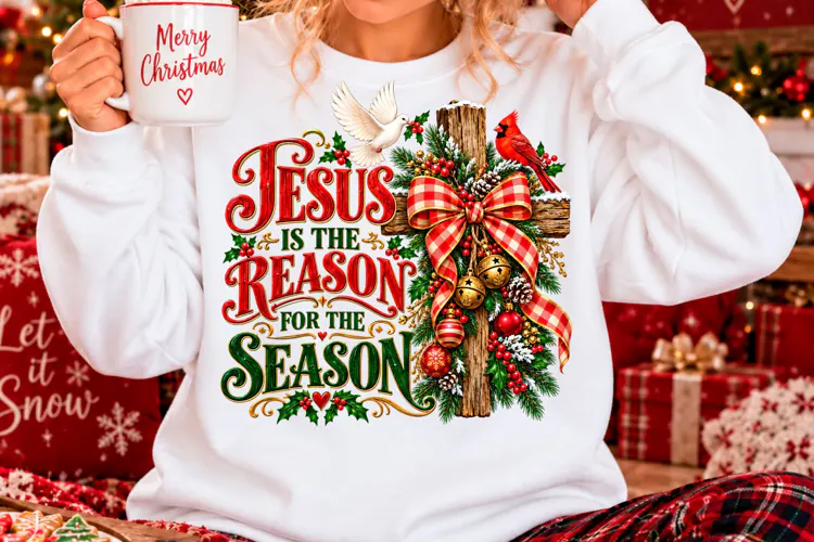 Jesus Is the Reason for the Season Christmas PNG