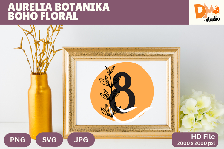 Aurelia Botanika Boho Floral Monogram