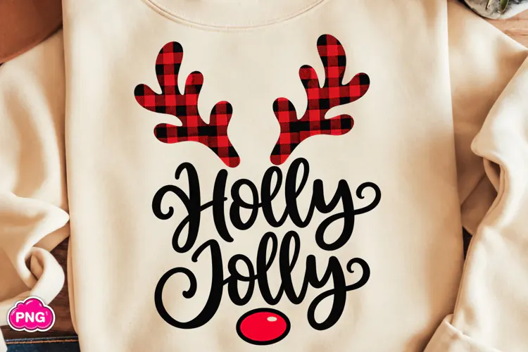 Holly Jolly PNG, Coquette Merry Christmas PNG, Christmas PNG