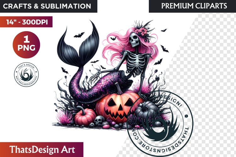 Pink   Black Gothic Halloween Skeleton Clipart PNG, Skull