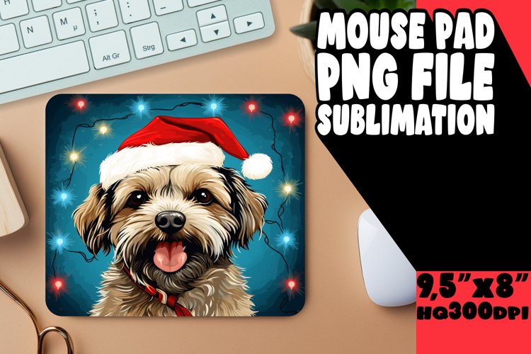 Cheerful Winter Mouse Mat example image 1