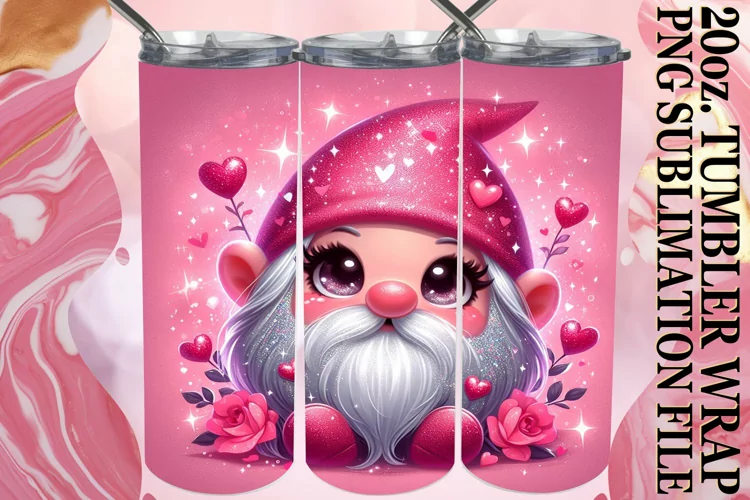 Festive Love Gnome Sublimation