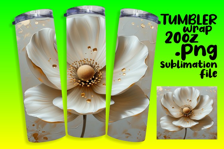 Spring Blossom Bliss: Sublimated Tumbler Design example image 1