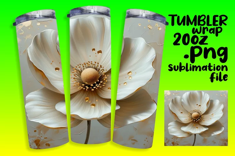 Spring Blossom Bliss: Sublimated Tumbler Design