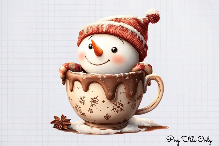 Cute Snowman Clipart Image 15