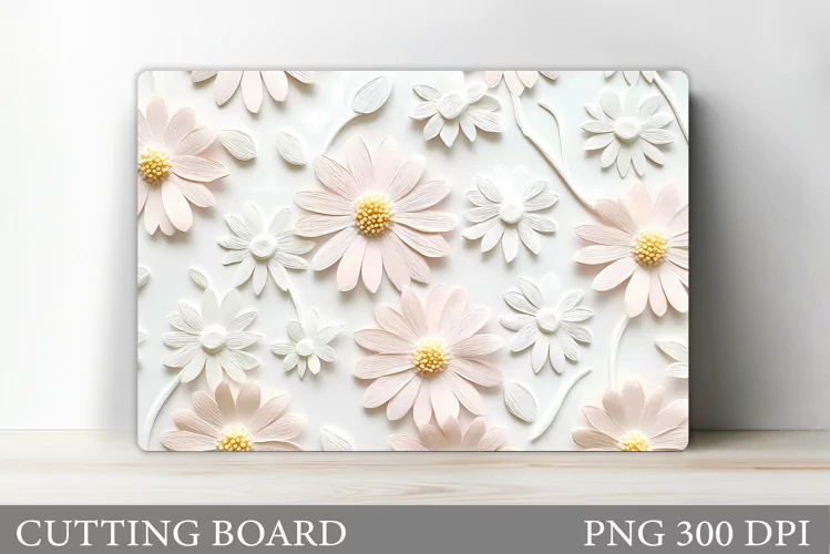 Flowers Cutting Board. Floral Cutting Board Design
