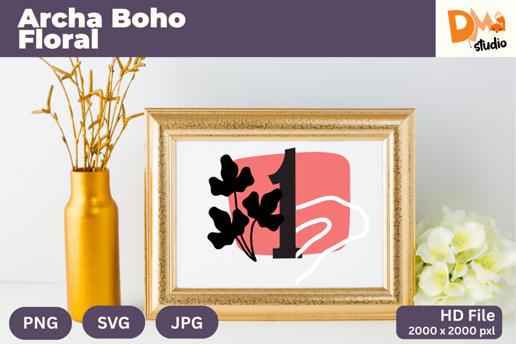 Boho Floral Svg Image 7