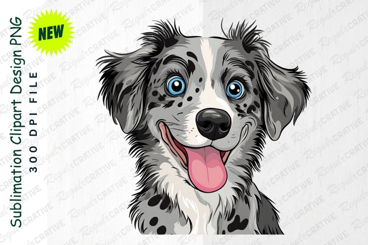 Australian Shepherd Clipart Image 13