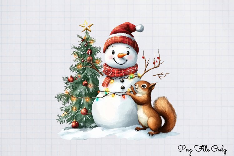 Cute Snowman Clipart Image 12
