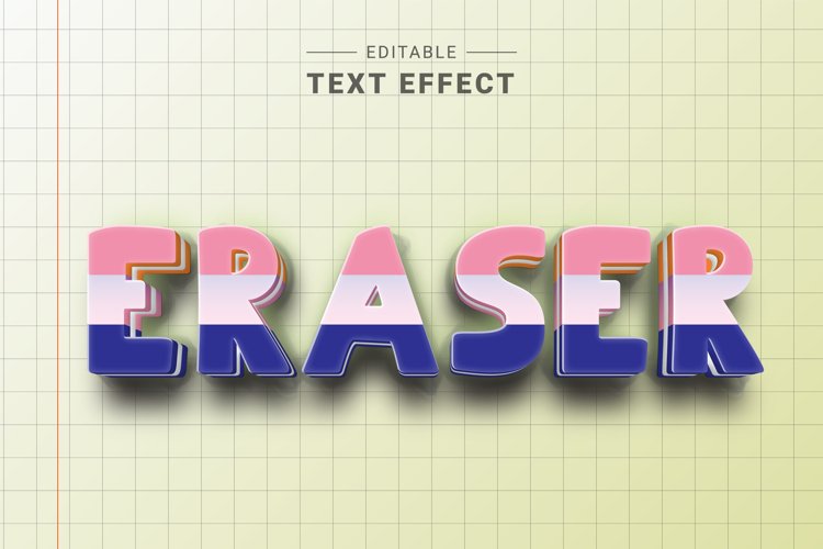 Editable Text Effect for Illustrator. Vector Graphic styles example image 1