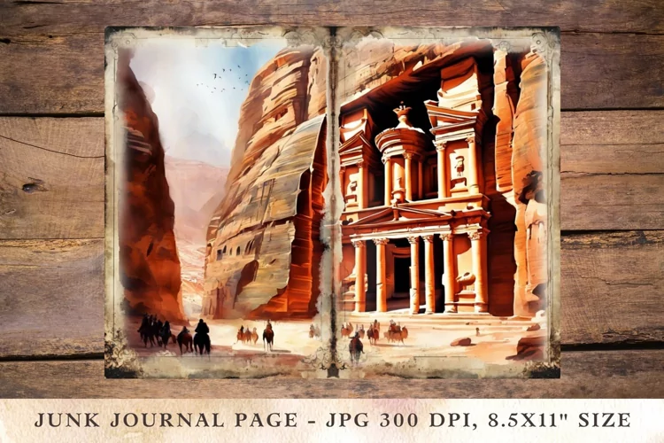 Printable Junk Journal Pages Petra