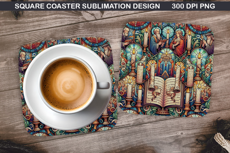 Christian Coaster Sublimation, Christian Coaster PNG Design