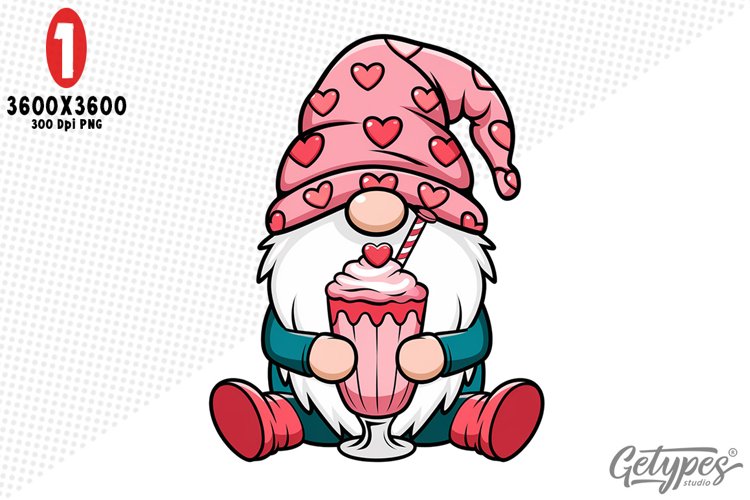 Valentine Gnome Clipart Image 14