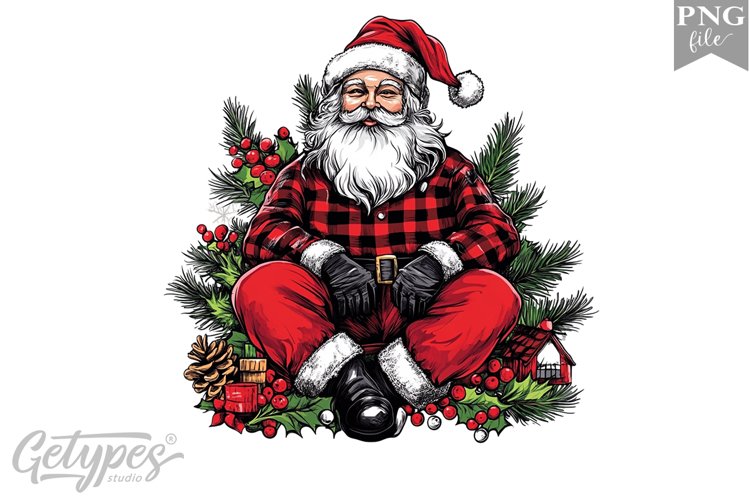 Christmas Santa Clipart Design - High Quality 300 Dpi