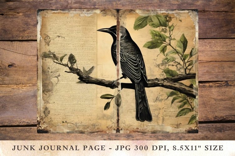 Printable Junk Journal Pages Bird 9
