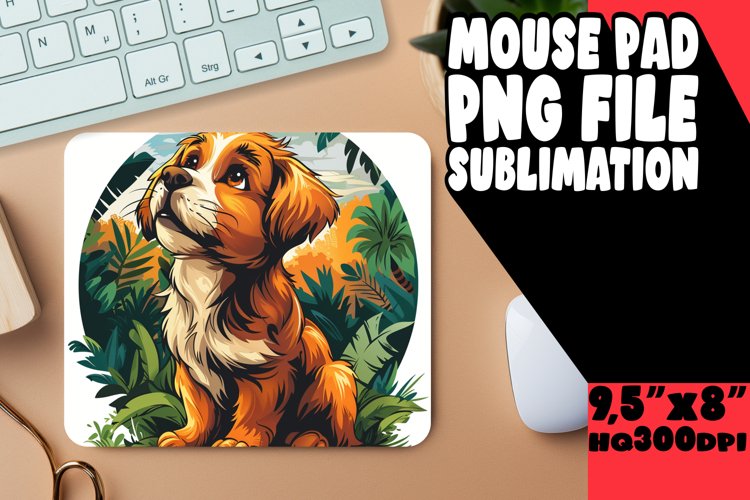 Doggie Mountain Expedition Mouse Pad Sublimation