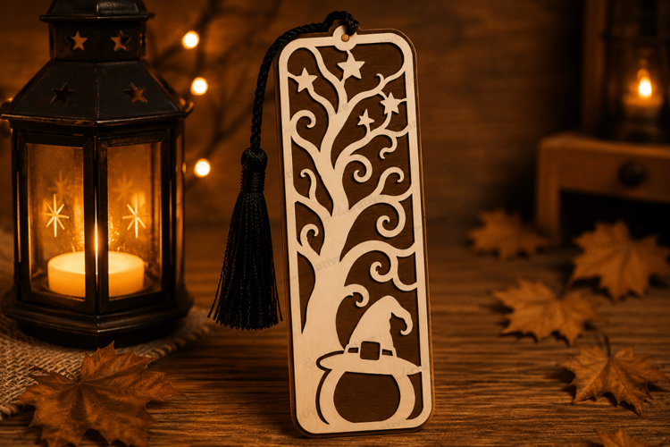 Halloween Bookmark Laser Cut SVG File, Halloween Laser Cut