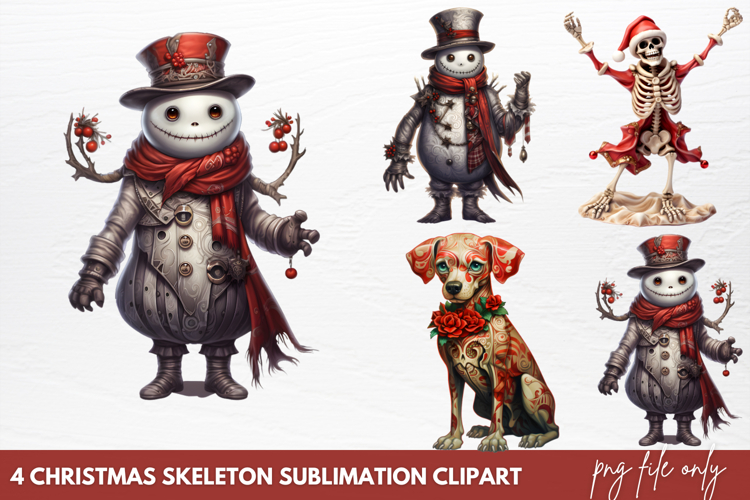 Dancing Skeleton Clipart Image 6