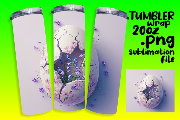 Happy Easter Vibes: Tumbler Wrap Sublimation