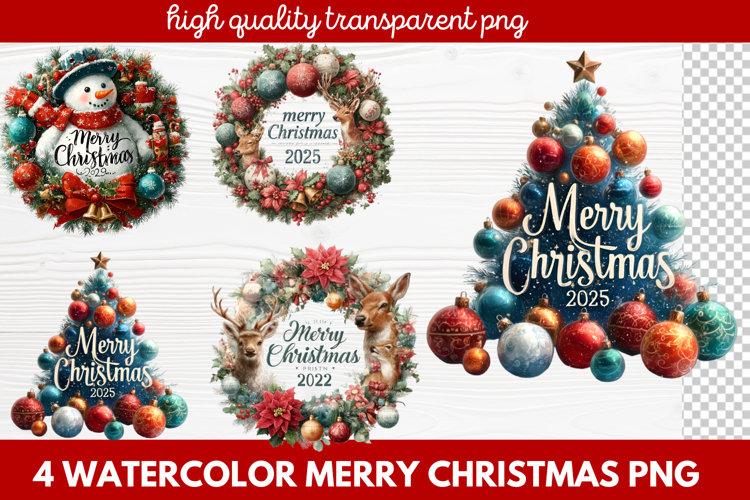 Christmas Watercolor Clipart Image 16