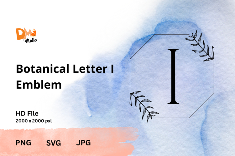Leaf Monogram Svg Image 5
