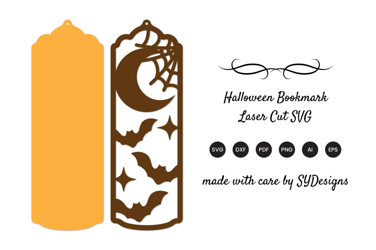 Halloween Bookmark Laser Cut SVG