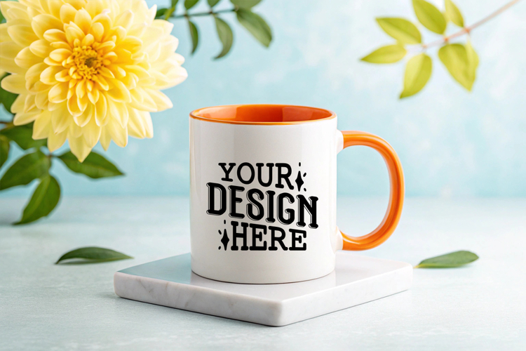 Coffee Mug Mockups, Spring Mug Mockup, Styled Stock Mockup