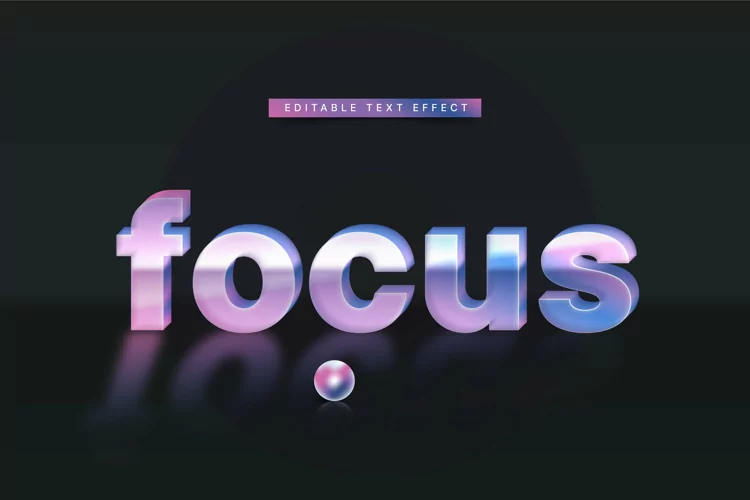Editable Text Effect for Illustrator. Vector Graphic styles