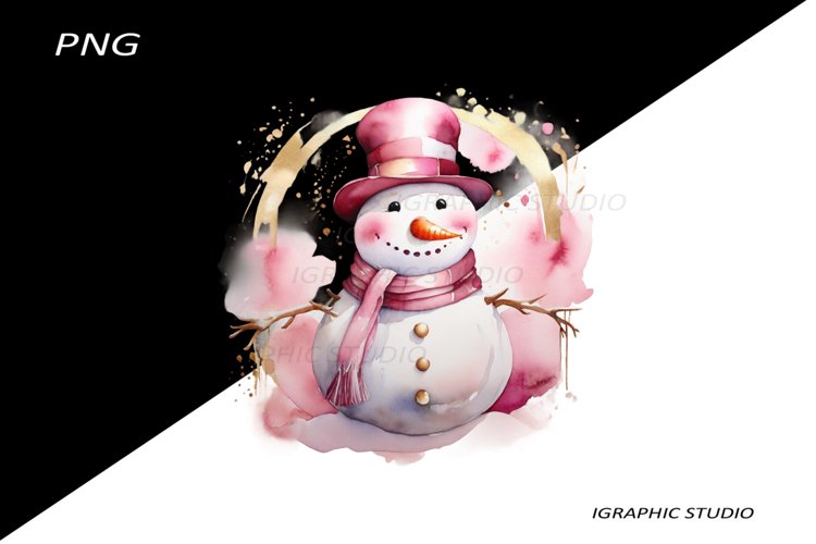 Christmas Snowman Clipart Image 13
