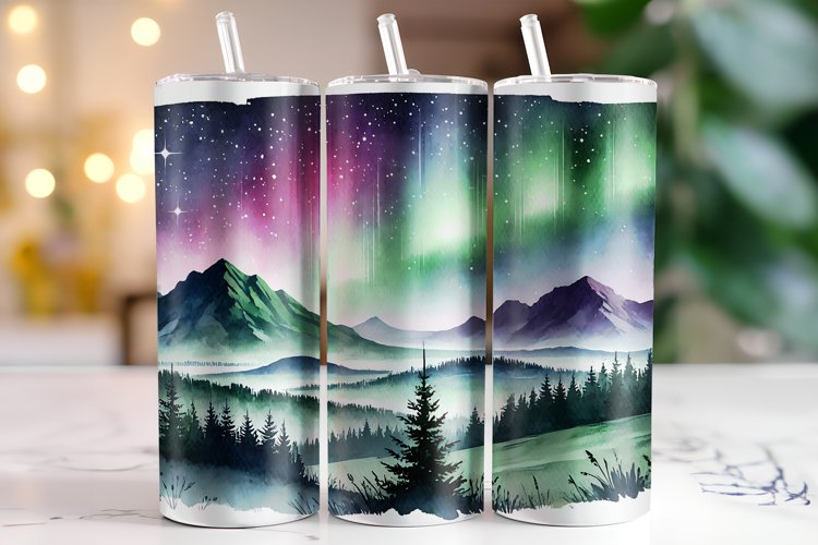 Mountains Tumbler Wrap | Sublimation | Tumblers