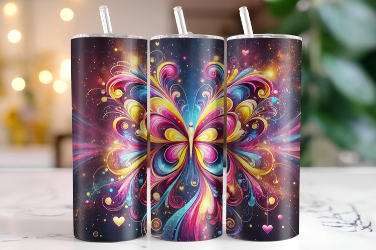 Butterfly Tumbler Wrap | Sublimation | Tumblers