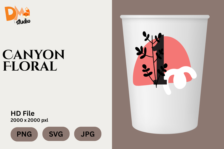 Canyon Floral Monogram